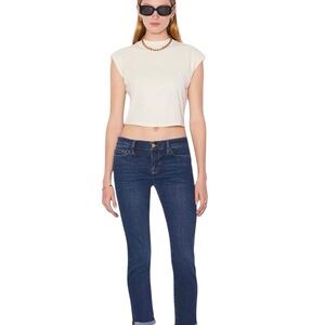 FRAME Denim Le Garçon Jeans in Dublin Dark Wash Mid-Rise Boyfriend